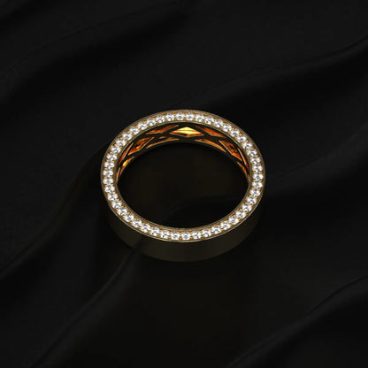 Mens Hidden Diamond Wedding Band | Earthly Jewels