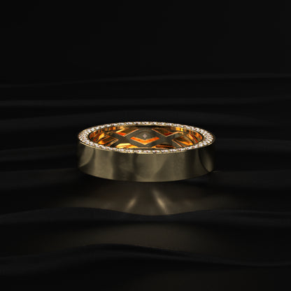 Mens Hidden Diamond Wedding Band | Earthly Jewels