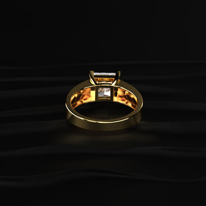 Princess Solitaire Engagement Ring For Men