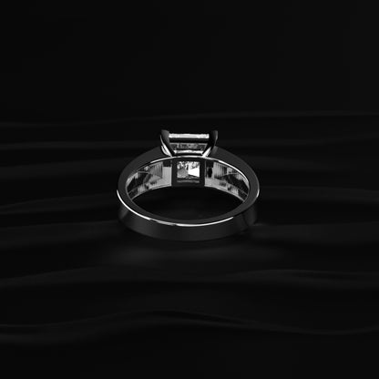 Princess Solitaire Engagement Ring For Men | Earthly Jewels