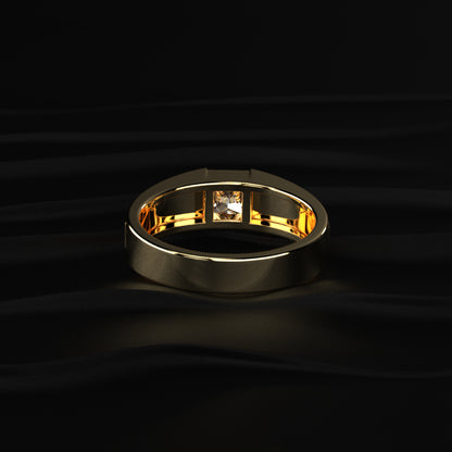 Princess Cut Men'S Engagement Ring | Earthly Jewels