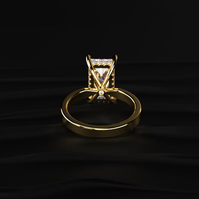 Baguette Diamond Solitaire Ring | Earthly Jewels