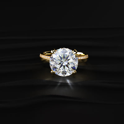 Majestic Round Solitaire Ring | Earthly Jewels