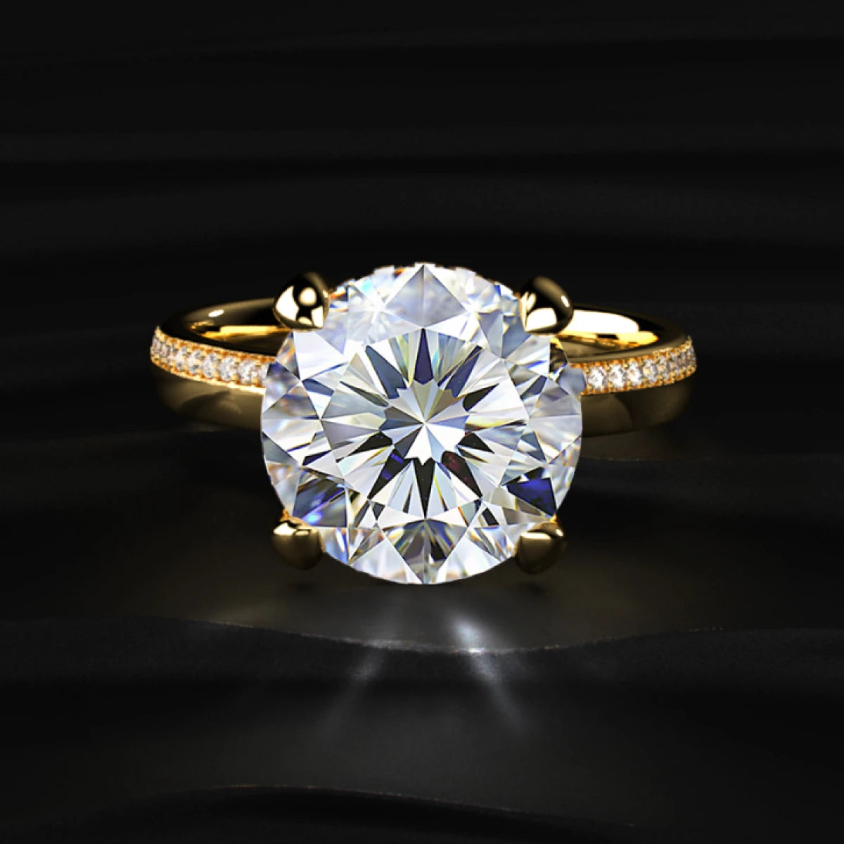 Majestic Round Solitaire Ring | Earthly Jewels
