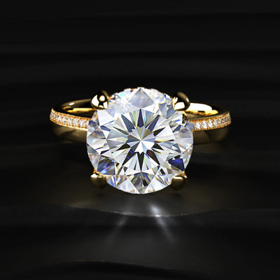 Majestic Round Solitaire Ring | Earthly Jewels
