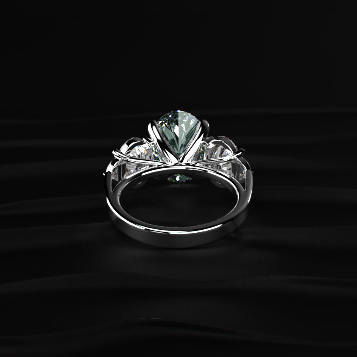 Oval Diamond Empress Five Stone Ring | Earthly jewels