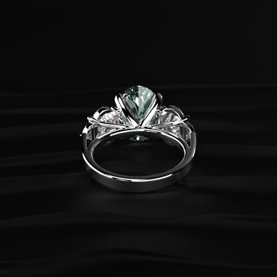 Oval Diamond Empress Five Stone Ring | Earthly jewels
