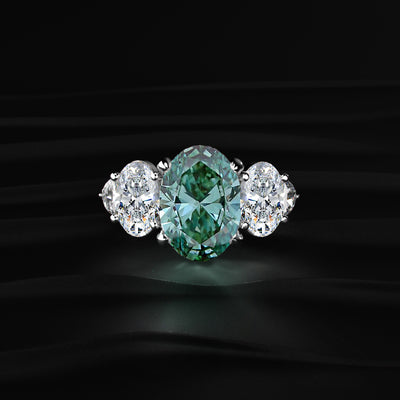 Oval Diamond Empress Five Stone Ring | Earthly jewels