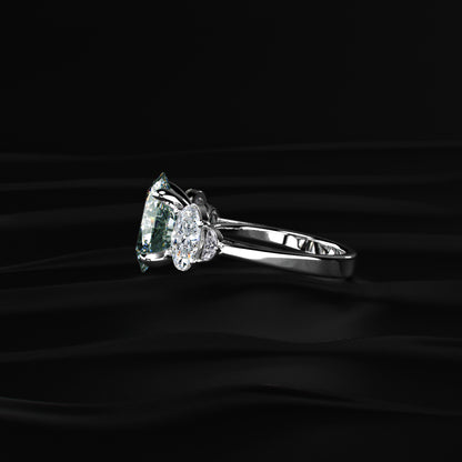 Oval Diamond Empress Five Stone Ring | Earthly jewels