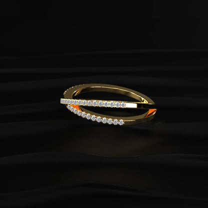 Crisscross Diamond Ring | Earthly Jewels