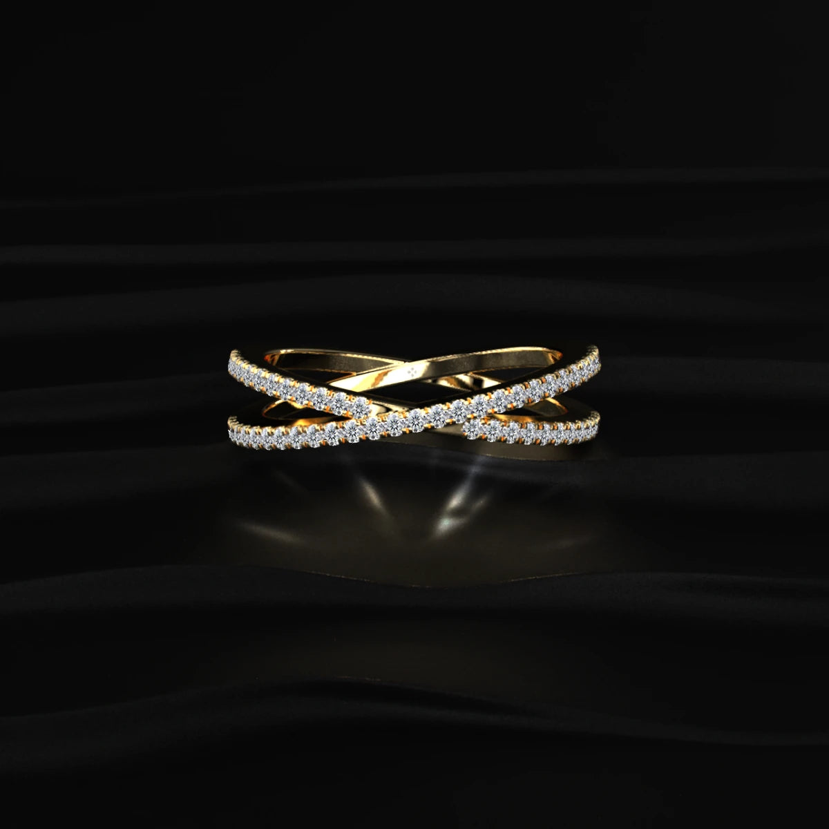 Crisscross Diamond Ring | Earthly Jewels