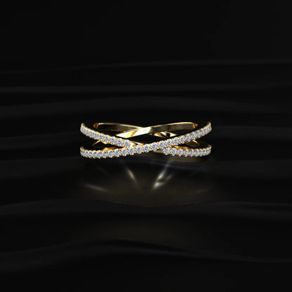 Crisscross Diamond Ring | Earthly Jewels