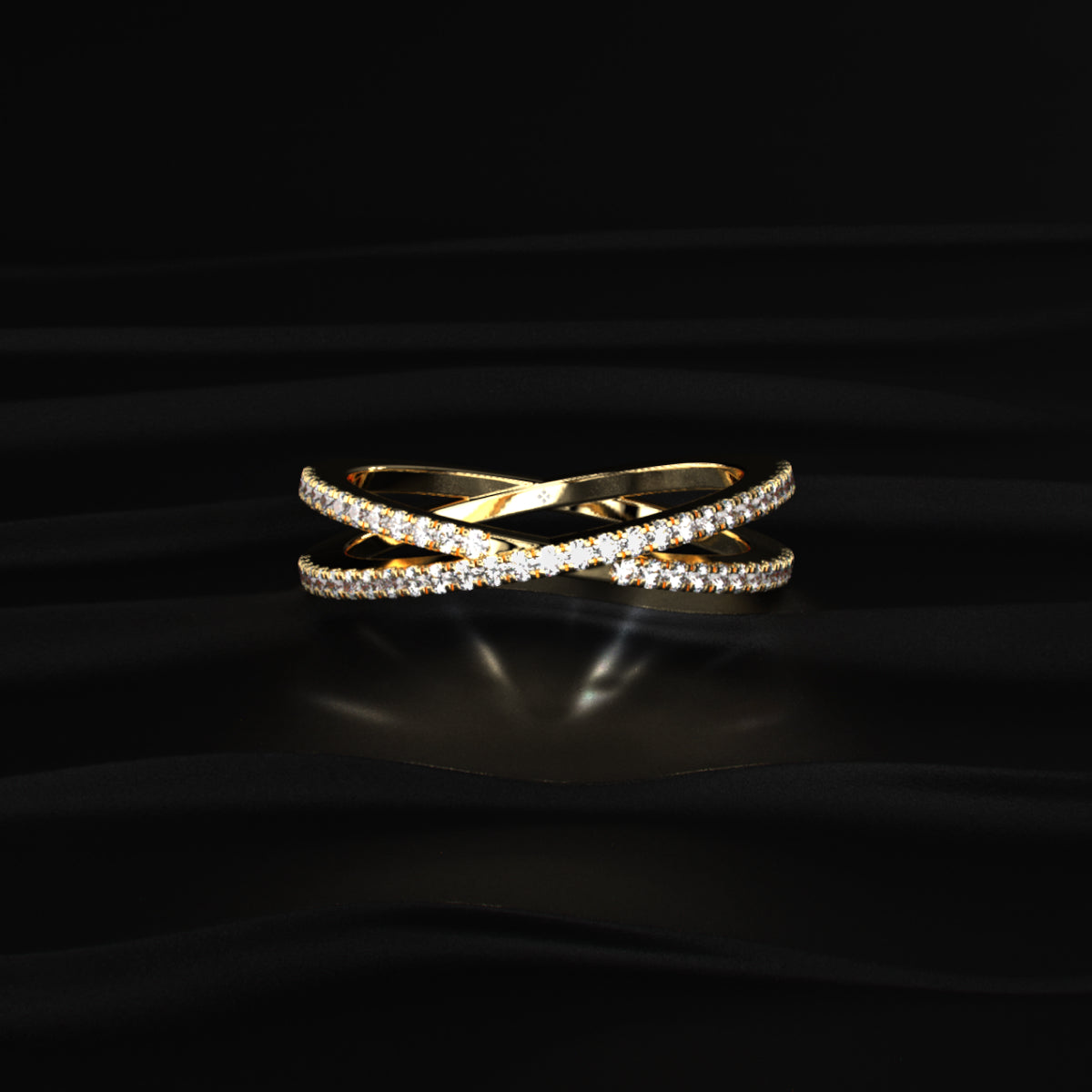 Crisscross Diamond Ring | Earthly Jewels