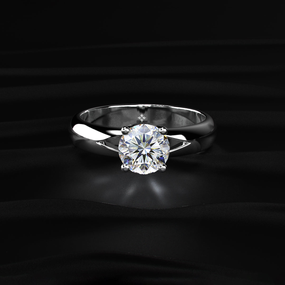 Round Solitaire Engagement Ring For Men