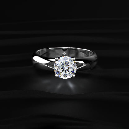 Round Solitaire Engagement Ring For Men