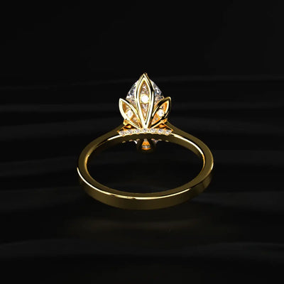 Marquise Shape Diamond Ring In Tulip Prong Setting | Earthly Jewels