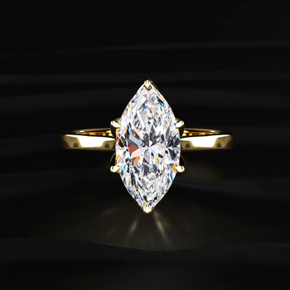 Marquise Shape Diamond Ring In Tulip Prong Setting
