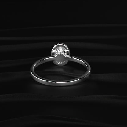Oval Halo Engagement Rings