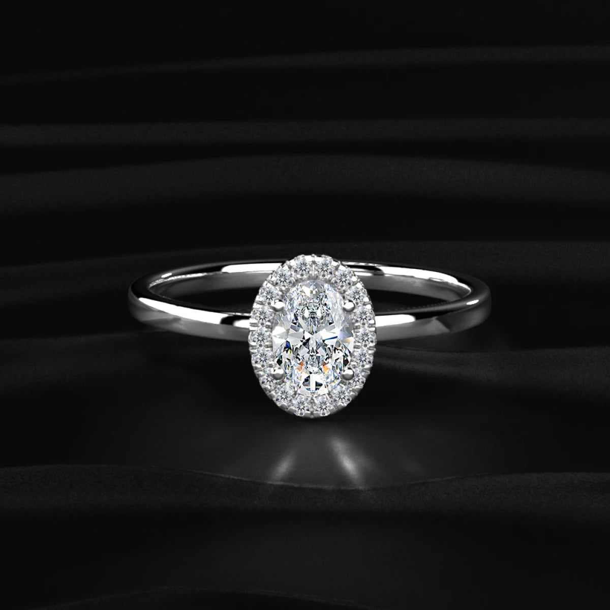 Oval Halo Engagement Rings | Earthly Jewels