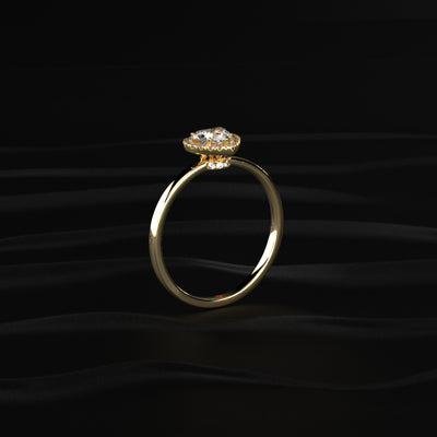 Heart Diamond Halo Ring | Earthly Jewels