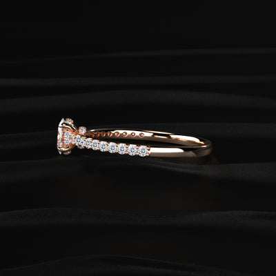 Oval Diamond With Hidden Halo | Earthly Jewels