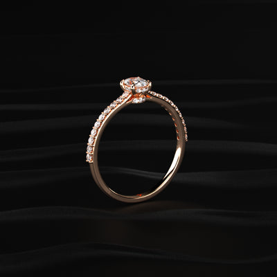 Oval Diamond With Hidden Halo | Earthly Jewels