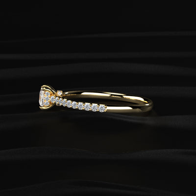 Princess Cut Hidden Halo Ring | Earthly Jewels