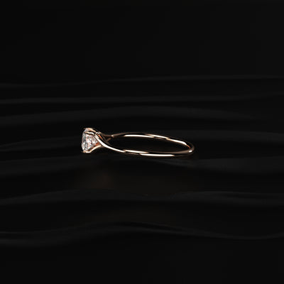 Princess Cut Split Shank Diamond Ring | Earthly Jewels