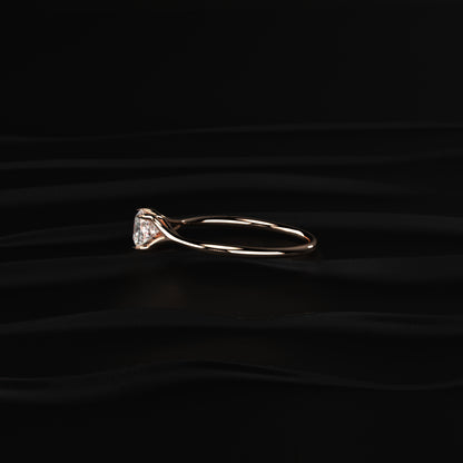 Princess Cut Split Shank Diamond Ring