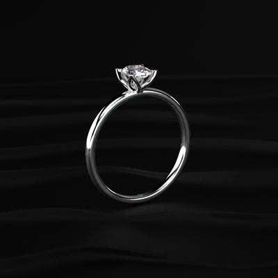 Oval Tulip Prong Ring | Earthly Jewels