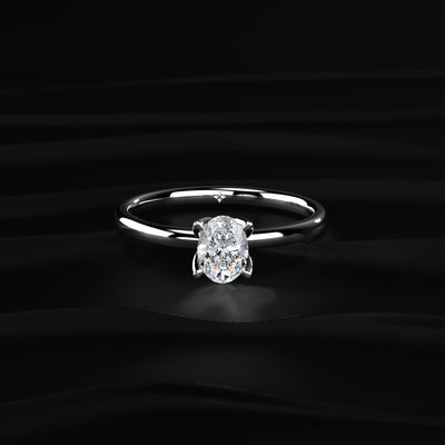 Oval Tulip Prong Ring | Earthly Jewels