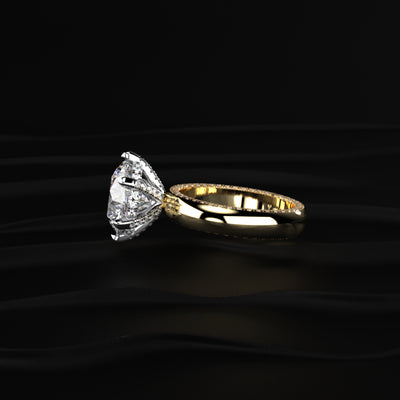 5 Carat Round Diamond Solitaire Ring | Earthly Jewels
