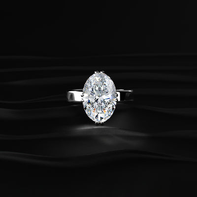 5 Ct Oval Diamond Ring | Earthly Jewels