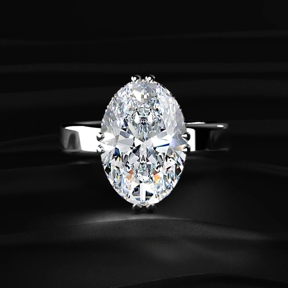 5 Ct Oval Diamond Ring | Earthly Jewels