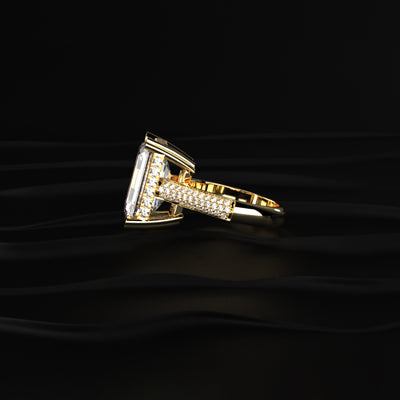 10 Ct Emerald Cut Solitaire Ring | Earthly Jewels