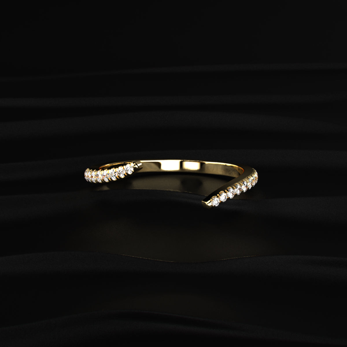 3 Carat Yellow Marquise Diamond Ring With Stack Ring | Earthly Jewels