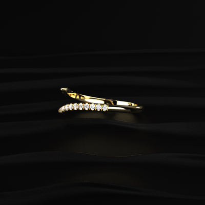 3 Carat Yellow Marquise Diamond Ring With Stack Ring | Earthly Jewels