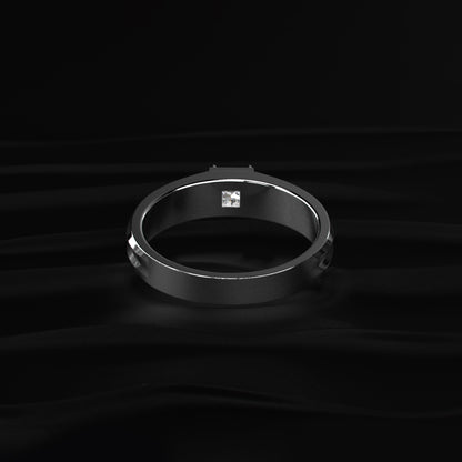 0.50 Ct Princess Men's Diamond Ring | Earthly Jewels