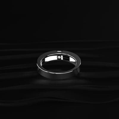 Emerald Cut Diamond Men’s Wedding Band | Earthly Jewels