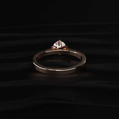 0.5ct Round Diamond Tulip Prong Ring | Earthly Jewels