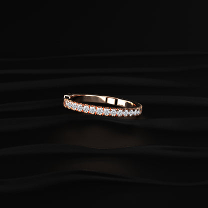 Open Wedding Diamond Stack Band | Earthly Jewels
