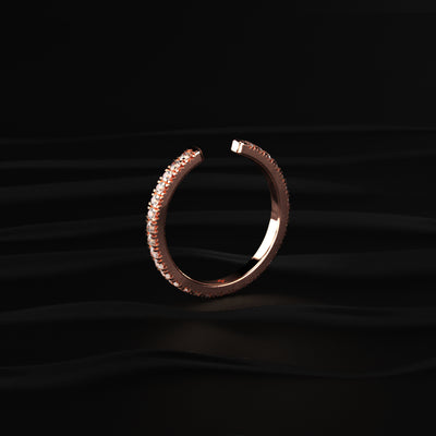 Open Wedding Diamond Stack Band | Earthly Jewels