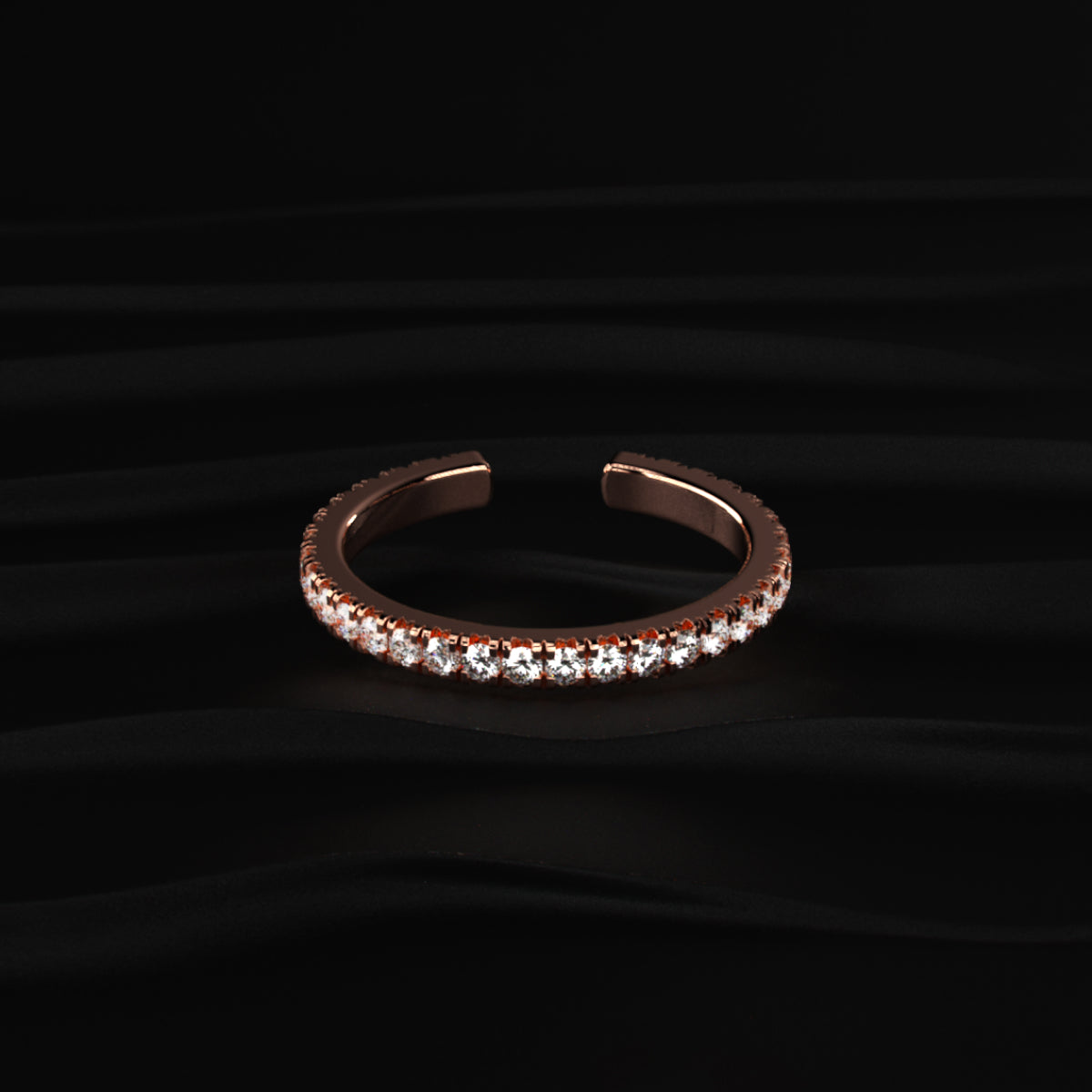 Open Wedding Diamond Stack Band