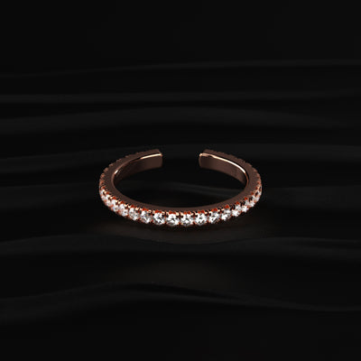 Open Wedding Diamond Stack Band | Earthly Jewels
