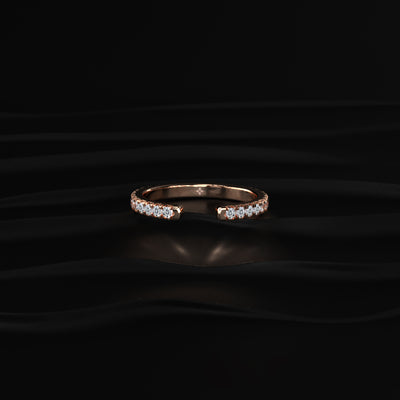 Open Wedding Diamond Stack Band | Earthly Jewels