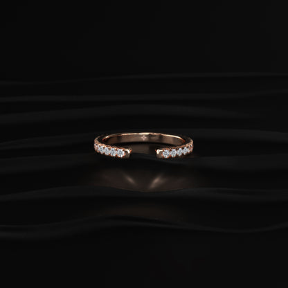 Open Wedding Diamond Stack Band | Earthly Jewels