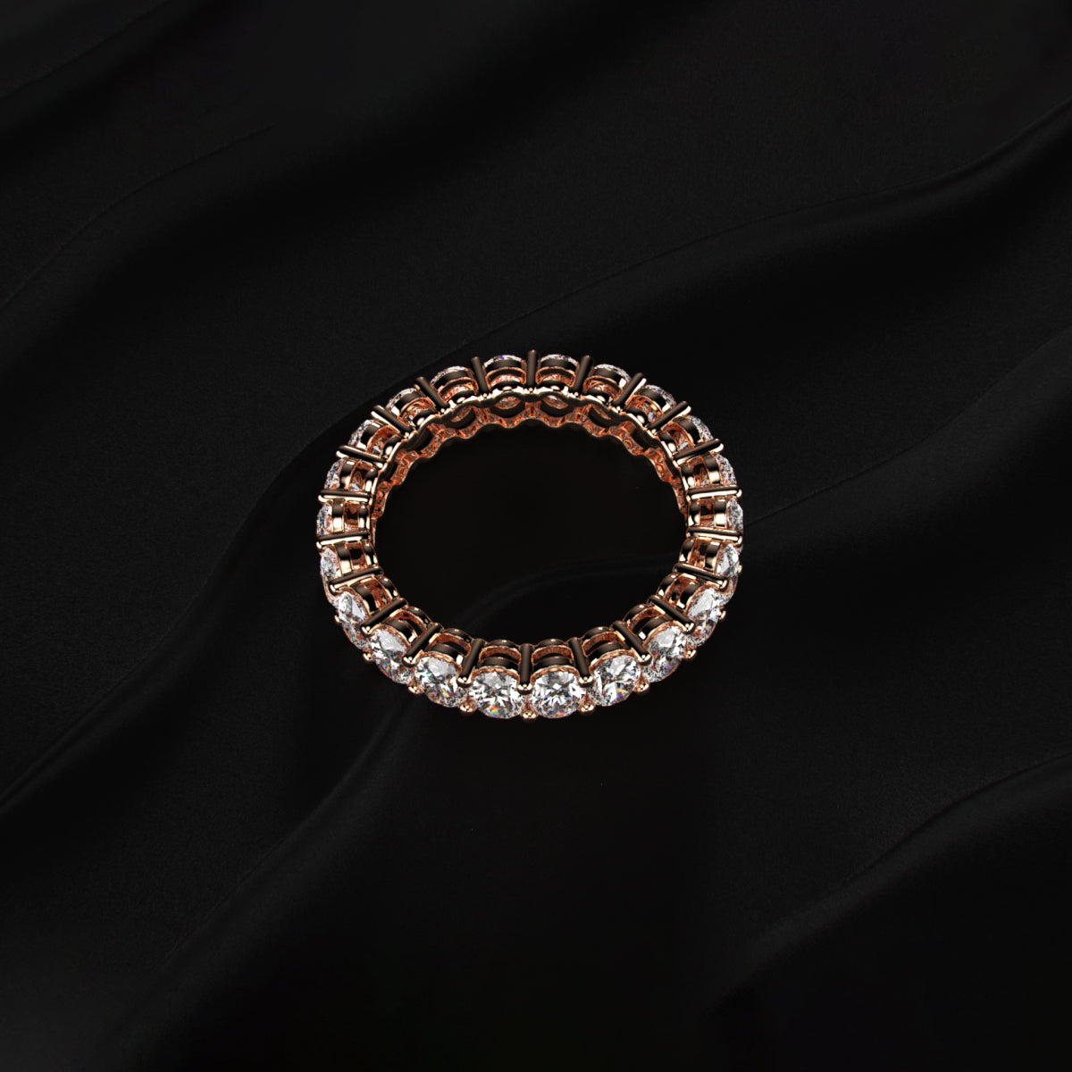 Oval Cut Diamond Eternity Band