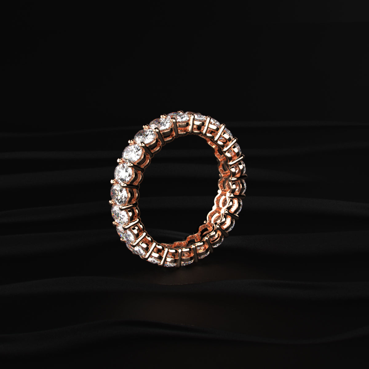Oval Cut Diamond Eternity Band