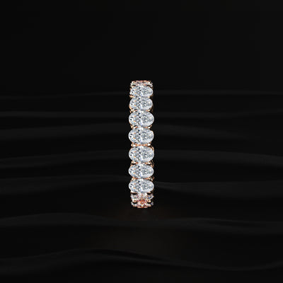 Oval Cut Diamond Eternity Band | Earthly Jewels