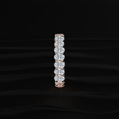 Oval Cut Diamond Eternity Band | Earthly Jewels